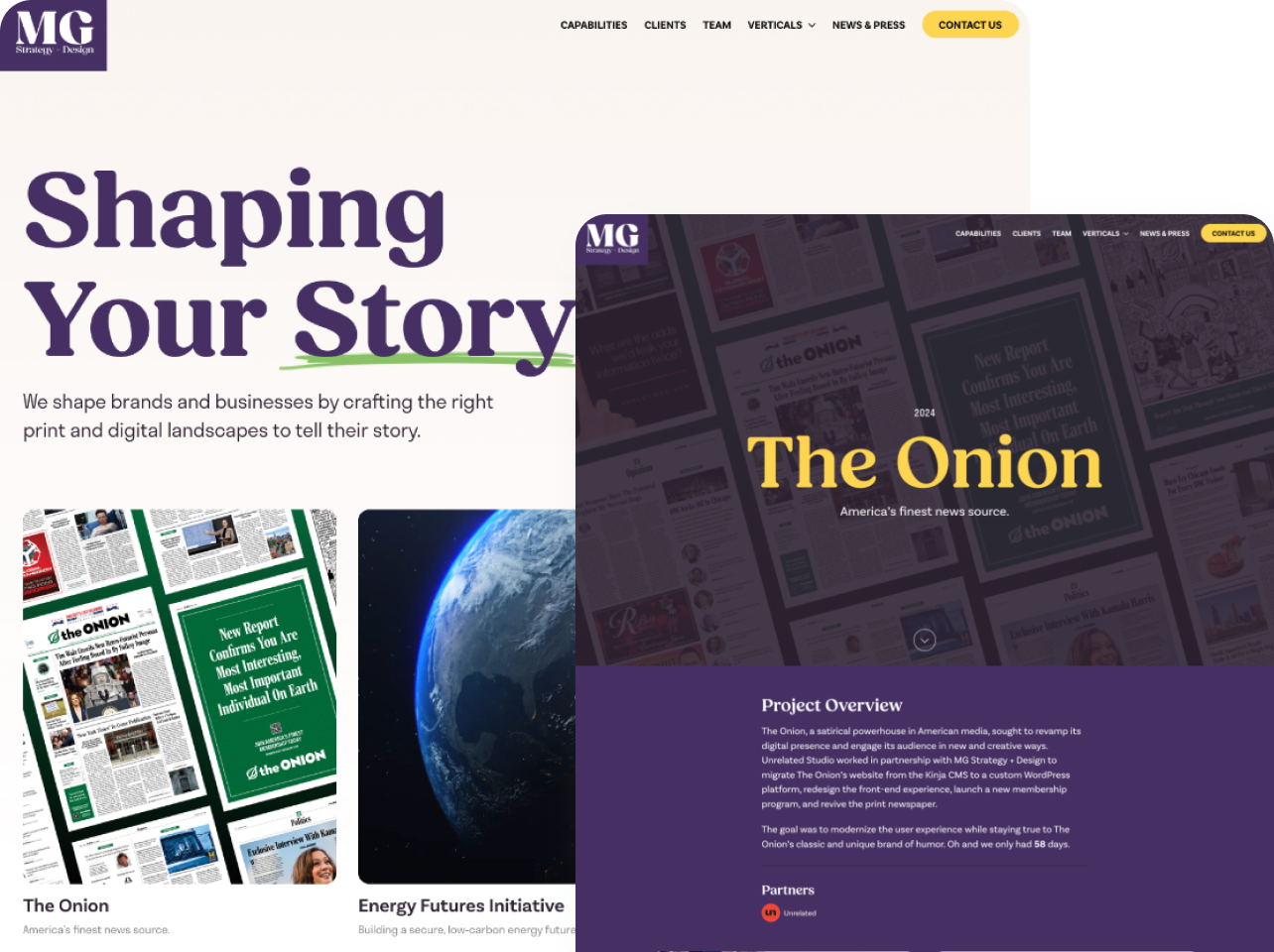MG Strategy + Design